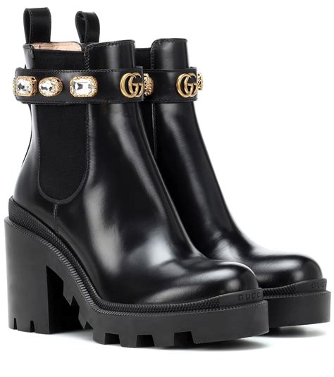 gucci chelsea boots women|gucci boots embellished.